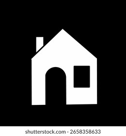 Vector graphic illustration of a house icon. house logo.