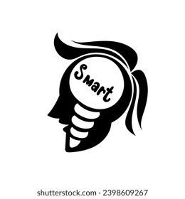 Vektorgrafik eines menschlichen Kopfes, der nach einer Idee sucht, diese Vektorgrafik ist gut für Cover, Banner, Logos, Symbole