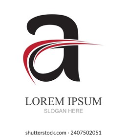 ilustración gráfica vectorial de la letra inicial Un logotipo y símbolo perfecto para negocios, marca de tienda o empresa, etc