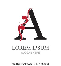 vector graphic illustration of initial letter A logo and symbol perfect for business, shop brand or company, etc