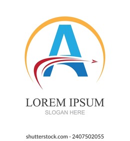 vector graphic illustration of initial letter A logo and symbol perfect for business, shop brand or company, etc