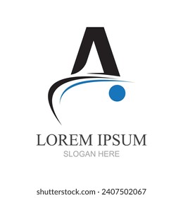 Vektorgrafik des Anfangsbuchstabens A Logo und Symbol perfekt für Unternehmen, Handelsmarken oder Unternehmen usw.