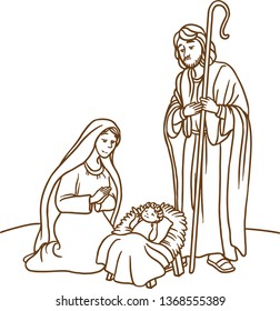 Vector graphic Illustration of Jesus day