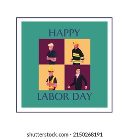 vector graphic illustration of labour, worker, text. top view, suitable for background, wallpaper, social media and world labor day commemoration