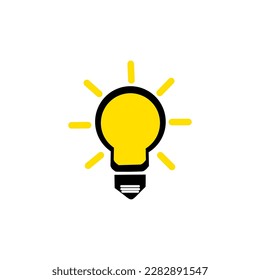 Vector graphic of illustration of Light bulb full of creative ideas and thoughts, analytical thinking to process. Light bulb icon vector. illustration symbol idea. perfect for sticker,wallpaper,etc.