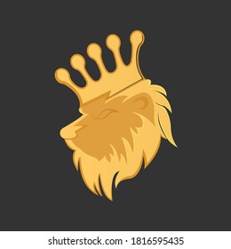  vector graphic illustration of lion flat design and lion logo, perfect for brand logos, background, posters, etc. 