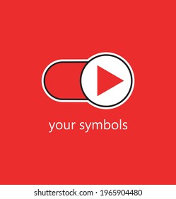 vector graphic illustration Live stream logo, video conference icon. Live broadcast button, online icon, social media icon