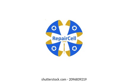 diseño de logotipo de ilustración gráfica vectorial para reparación de smartphones de marca, restauración de celulares de teléfono