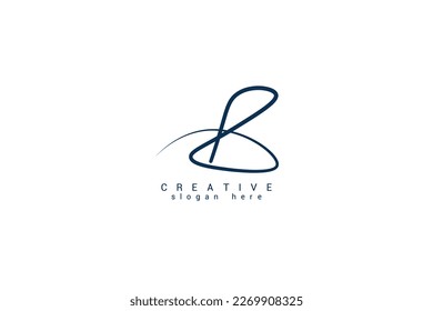 vector graphic illustration logo design with initial letter B monogram