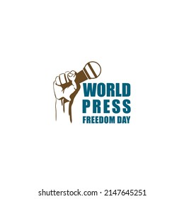 vector graphic illustration logo world press freedom day