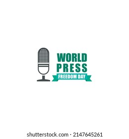 vector graphic illustration logo world press freedom day