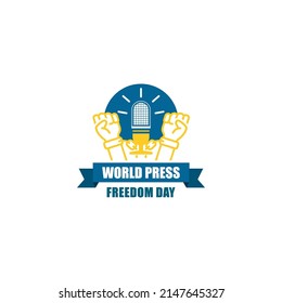 vector graphic illustration logo world press freedom day