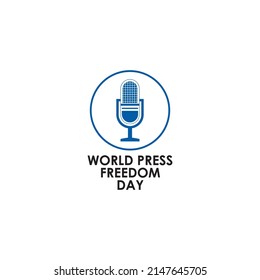vector graphic illustration logo world press freedom day