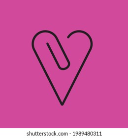 ilustración gráfica vectorial de la forma de amor para el diseño del logotipo, el diseño de afiches, etc
