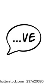 Vector graphic illustration of 'love' is suitable for screen printing, magazines, short stories, messaging and so on