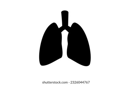 vector graphic illustration of lungs