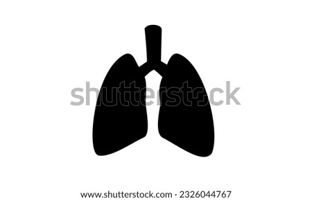 vector graphic illustration of lungs