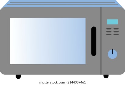 Vector graphic illustration of Microwave oven