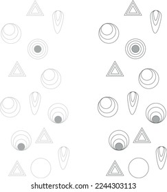 vector graphic illustration monochrome black and white background