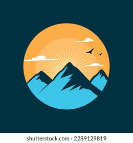  Vector graphic illustration of mountain, use for or good for t shirt, logo, outdoor adventure, element design or anything