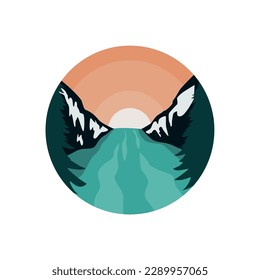  Vector graphic illustration of mountain, use for or good for t shirt, logo, outdoor adventure, element design or anything