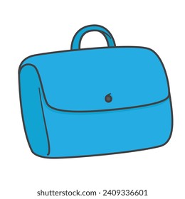 vector graphic illustration of an office bag, briefcase