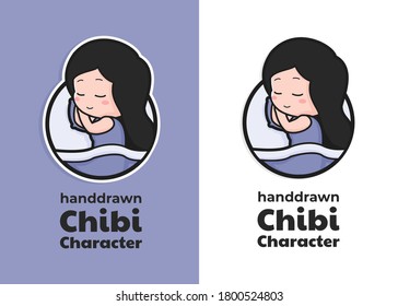 vector graphic illustration on the theme of rest, sleep, and the like, perfect for logos, mascots for products such as mattresses, and the like, and as illustrations on various needs and media
