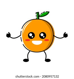 Vector graphic illustration of orange. Perfect for fruit-based products like juice, etc.