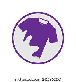 vector graphic illustration for perfect t-shirt logo shop brand, fashion clothing business, screen printing, etc. on a circle and on a gray background