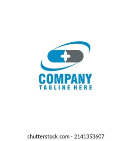 logotipo de farmacia de ilustración gráfica vectorial