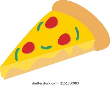 Vector graphic illustration of Pizza