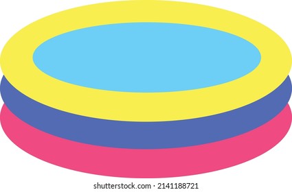 Vector graphic illustration of pool