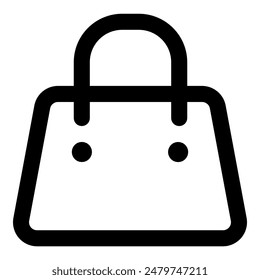 vector graphic illustration of purse icon perfect for business, finance, etc. themed websites and mobile apps