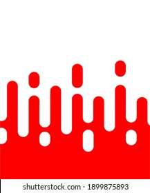 Ilustración gráfica vectorial en color rojo.
