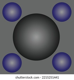 Vector graphic illustration of round abstract pattern with gradient color