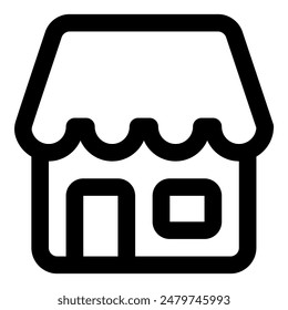 Ilustración gráfica de Vector de ícono de tienda perfecto para negocios, finanzas, etc. Sitios web temáticos y App móviles