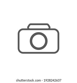Vector graphic illustration of a simple camera icon. Great for photography designs, photography contest posters, symbols, signs, etc
