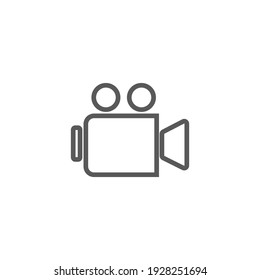 Vector Graphic Illustration Of A Simple Camera Video Icon. Great For Photography Designs, Photography Contest Posters, Symbols, Signs, Etc