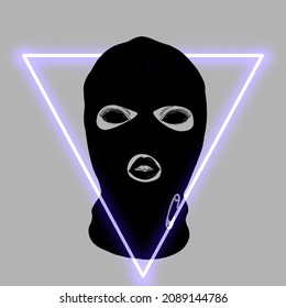 Vector Graphic Illustration Of Ski Mask