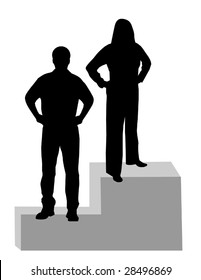 A vector graphic illustration of Stand Up People.