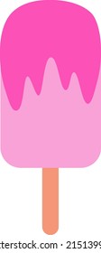 Ilustración gráfica vectorial de helado de palo