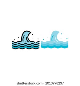 Vector graphic illustration of summer icons, such as waves, camera, mountains, sun, surfboard and van. Great for photography designs, summer posters, summer flyers, feeds, symbols, signs, etc