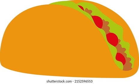 Vector graphic illustration of Taco