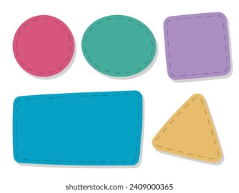 vector graphic illustration of a tag label element