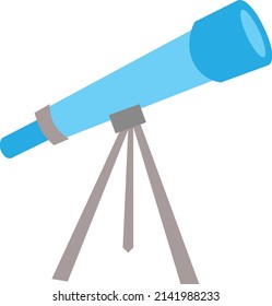 Vector graphic illustration of telescope