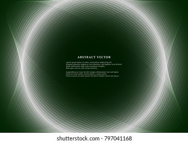 Vector graphic illustration template for use in the projects business, science, education and technology.Curvy geometric  lines pattern pattern on bright background.