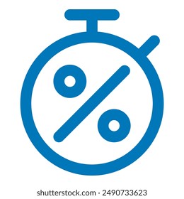 vector graphic illustration of timmer icon perfect for business, finance, etc. themed websites and mobile apps