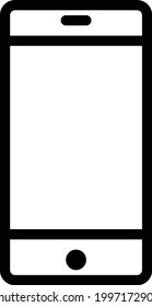 Ilustración gráfica vectorial del icono de la interfaz de usuario o del teléfono móvil