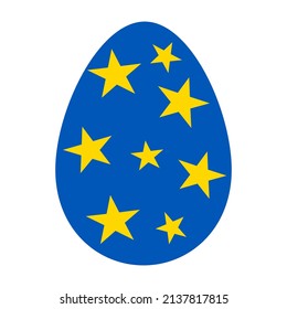 Vector Graphic Illustration of Ukraine Easter Egg 