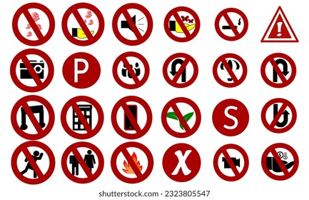 ilustración gráfica vectorial de advertencia, atención, prohibido hacer algo. 